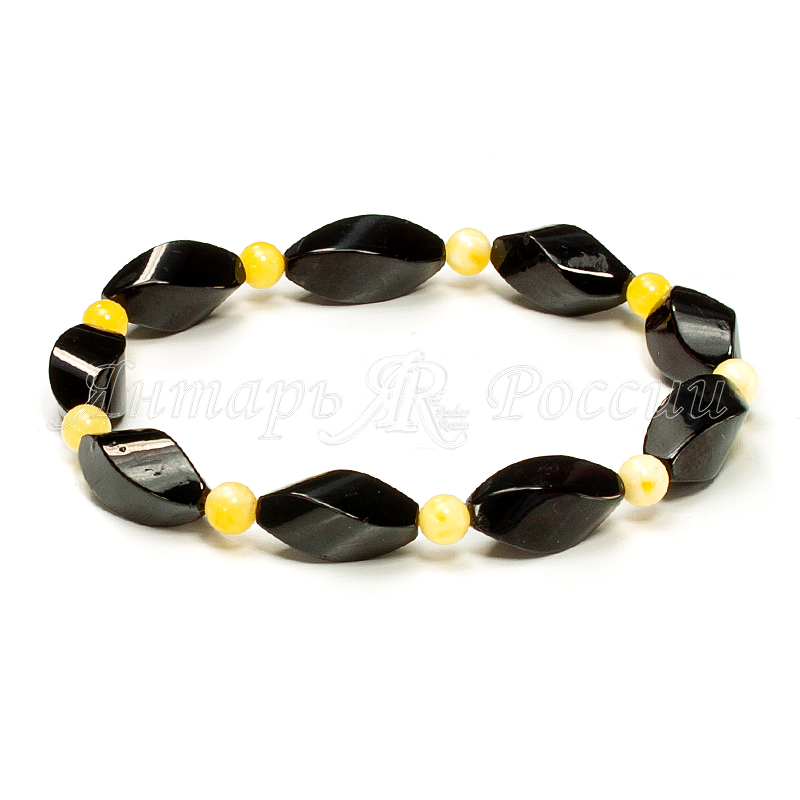 Браслет янтарь